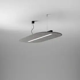 AQfelt OVALL RAFTER 86 LED M927 zwieszany czarny + panel popielaty 59895-M927-D9-00-A2 AQForm | Hit