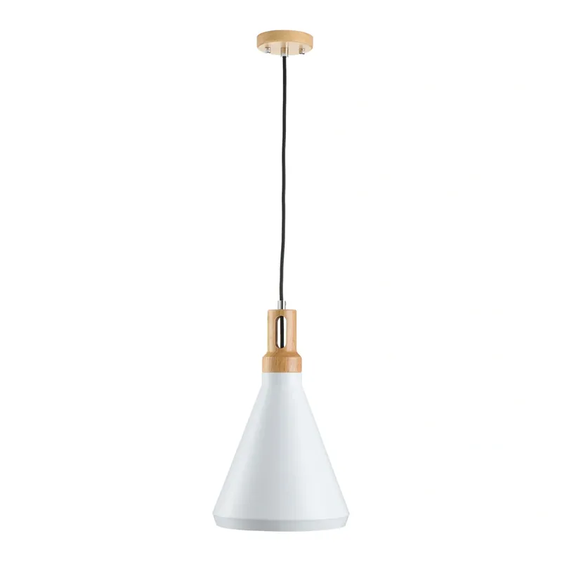 Ekspresowa wysyłka | Lampa wisząca NORDIC WOODY biało drewniana 25 cm Step into Design ST-5097C