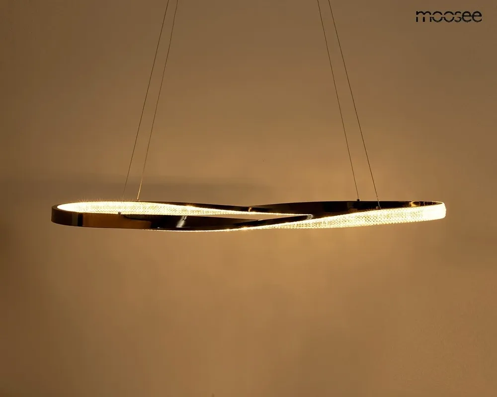 Niska cena | MOOSEE lampa wisząca ANILLO 120 czarny chrom