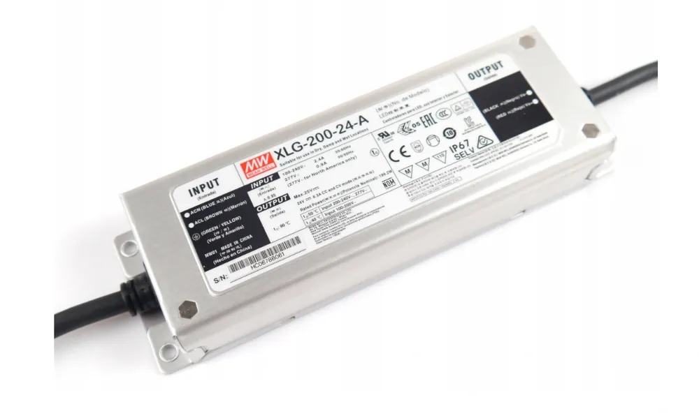 Tylko dziś - Zasilacz Stałonapięciowy Mean Well XLG-200-24-A