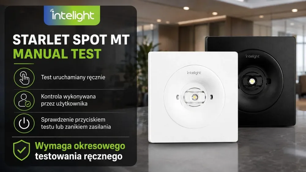 Bardzo popularny produkt - Intelight Oprawa sieciowo-awaryjna podtynkowa STARLET SPOT QUAD SO 150 M 1H MT IP20 [BLK] / 84502