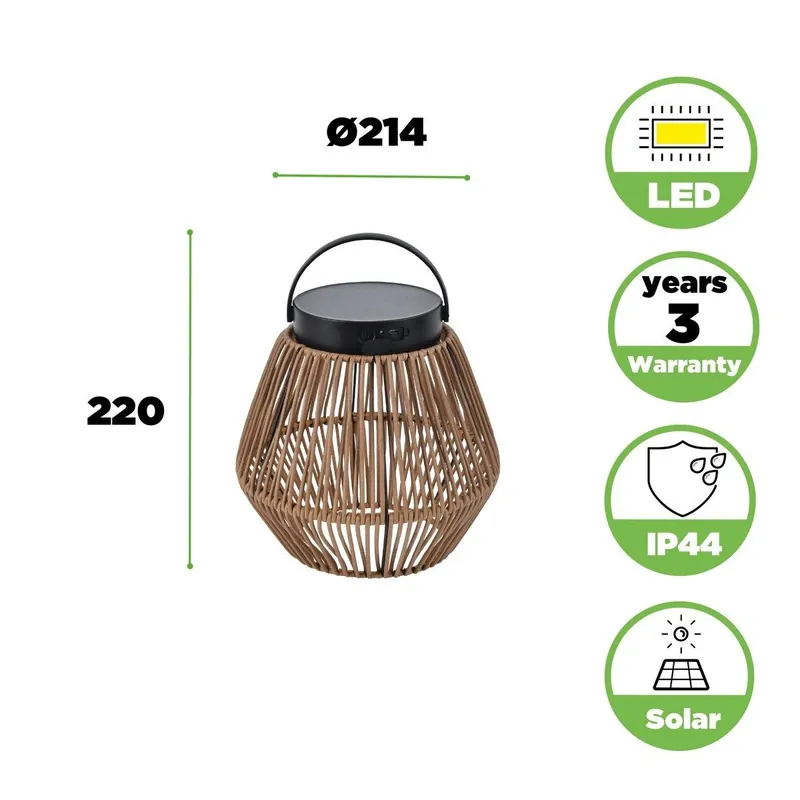 Megacena - Lampa zewnętrzna COPPA SOLAR 6933708330 Lutec
