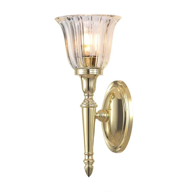 Hit - Kinkiet Dryden Polerowany mosiądz Polerowany mosiądz BATH-DRYDEN1-PB Elstead Lighting
