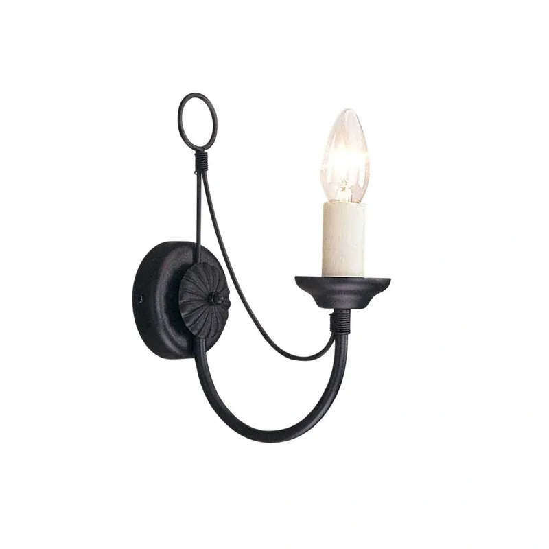 Kinkiet Carisbrooke Czarne CB1-BLACK Elstead Lighting - Ostatnie dni