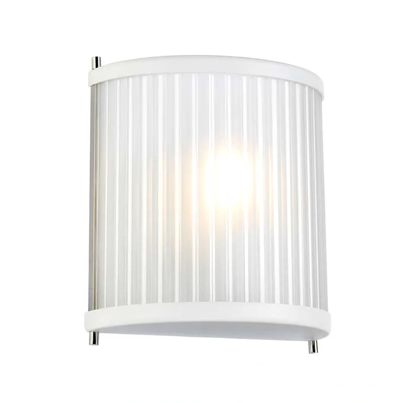 Końcówka zapasów - Kinkiet Corona Satynowa biel / Polerowany nikiel Satynowa biel / Polerowany nikiel DL-CORONA1-WPN Elstead Lighting