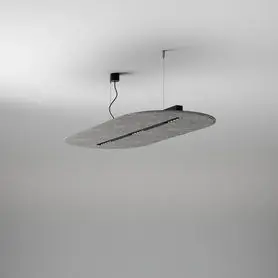AQfelt OVALL RAFTER points 86 LED section M940 50° zwieszany czarny + panel popielaty 59896-M940-WB-00-A2 AQForm - Ulubieniec klientów