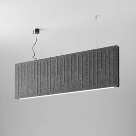 AQfelt STAVE RAFTER 114 LED M927 zwieszany czarny + panel popielaty 59898-M927-D9-00-A2 AQForm - Szybka dostawa