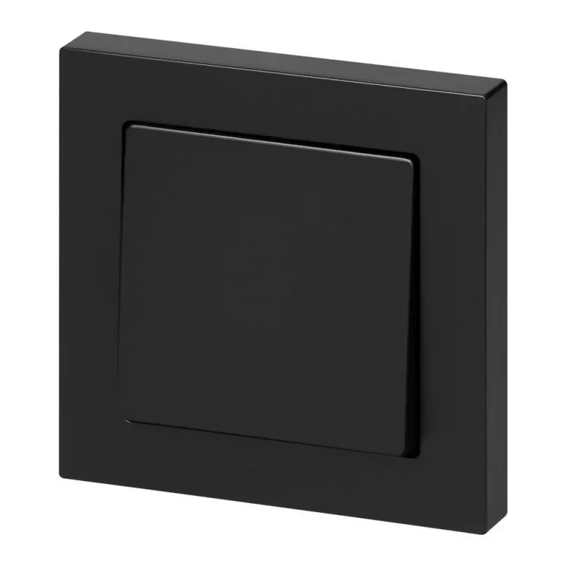 Bezpośrednio z fabryki | Łącznik p/t jednobiegunowy Malta, 10A, 250V, WP-1M, czarny mat