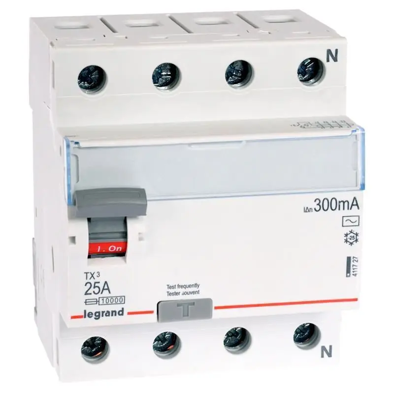 Wyłącznik różnicowoprądowy P304 TX3 25A 300mA AC 4P Legrand | Prosto z fabryki