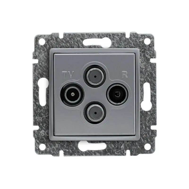 Wyprzedaż | Kos Vena aluminium - gniazdo satelitarne (x2)