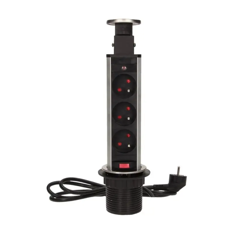 Gniazdo wpuszczane w blat 3x250V AC OR-AE-1348 | Okazja