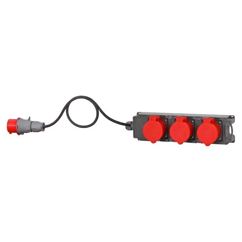 Premium - Przedłużacz siłowy TRIBOX 3x32A/5P + OPD 5x4mm2 - 3m + wt. 32A/5P