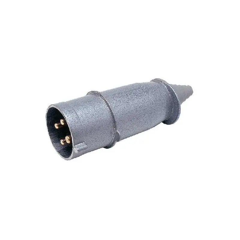 Cena obniżona | Wtyk metalowy 32A 400V - okrągłe styki - Tarel