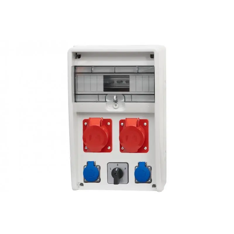 Rozdzielnica 12M ULISSE 16A/5P, 32A/5P, 2x230V, L/P IP65 - Premium