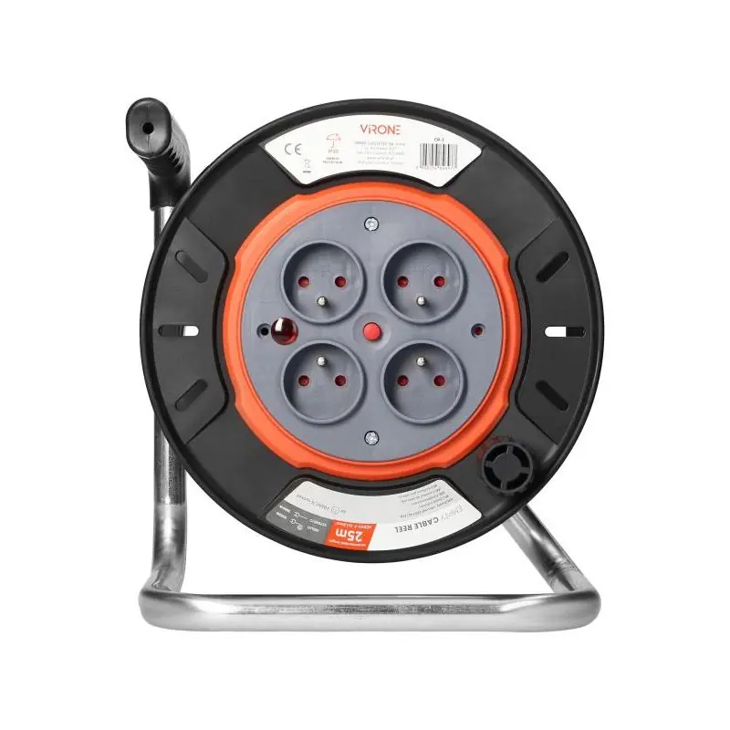 Hit sprzedażowy | Zwijak bębnowy IP20 4x2P+Z 16A 230V, H05RR-F 3x1,5mm2, 25m