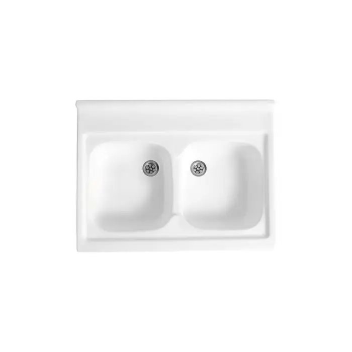 Cena producenta - Zlewozmywak 60x80 2-komorowy zd-60 akrylowy 00581