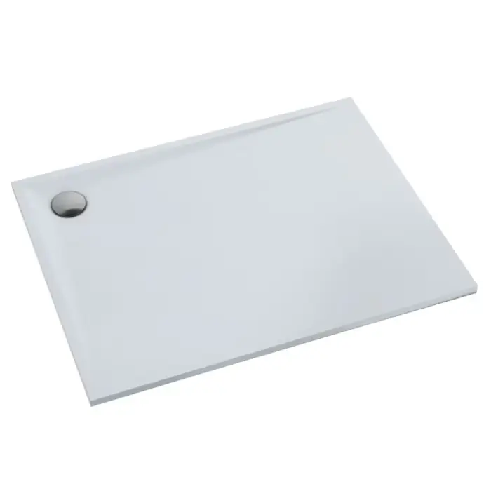 Bardzo popularny produkt | Brodzik kompozytowy stabilsound plus® libra smooth white 90x100x3 cm, prostokątny 3SP.L1P-90100