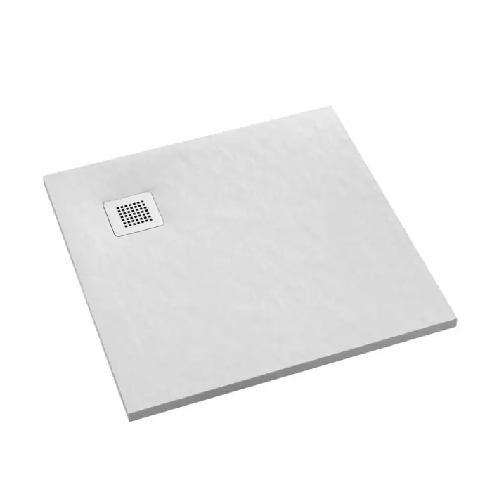 Bezpośrednio od producenta | Brodziki kalait white stone 100x100x3,5 cm 3.3102/B/ST-M2