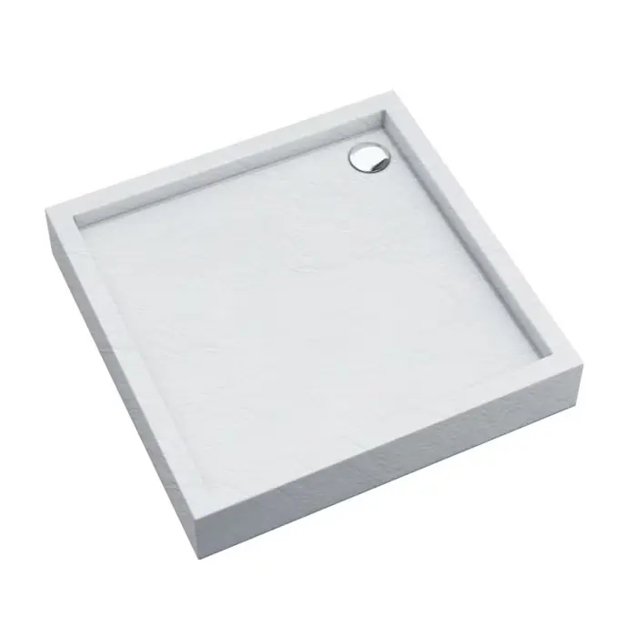 Spiesz się - Brodziki medium white stone 90x90x16 cm 3.4731/B/ST