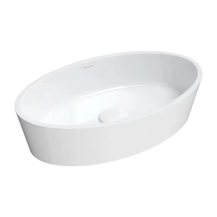 Oferta kończy się wkrótce | Bari m+ umywalka nablatowa, 50 x 30 cm biały połysk BARI500UNBP