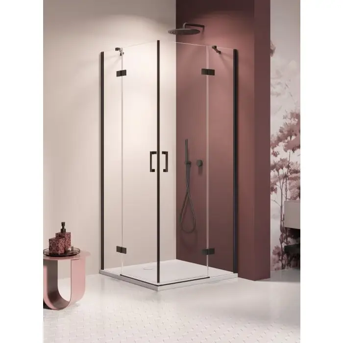 Kabina nesta black 2d prostokątna 90x120x200 czyste 6mm active shield 2.0 K-3765 - Nie czekaj