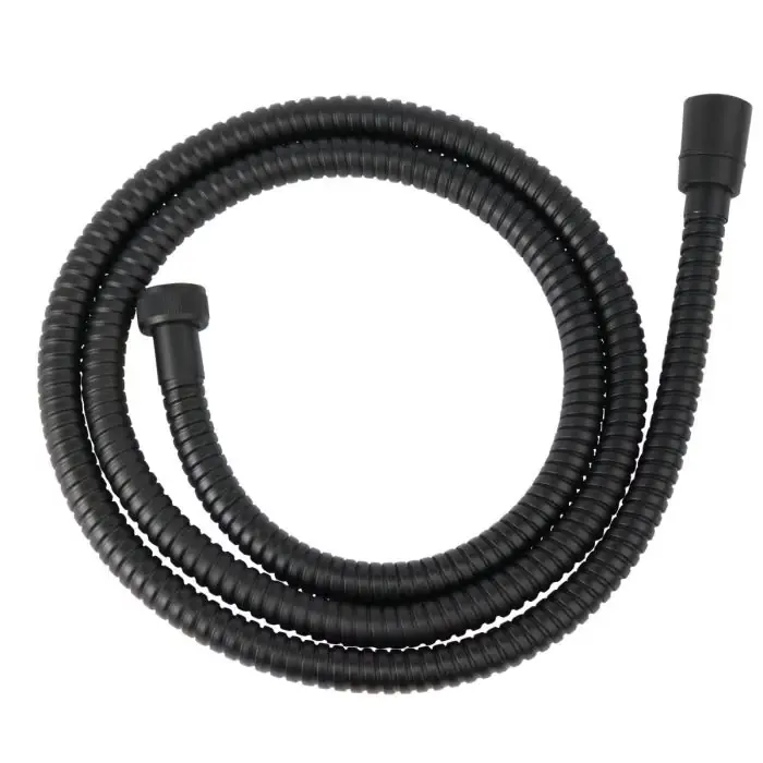 Wąż natryskowy w oplocie metalowym l - 150cm, czarny W33 | Premium