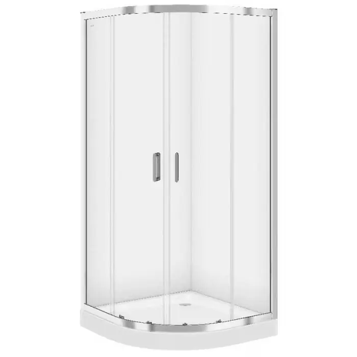 Arteco kabina półokrągła 80x190 szk trans + tako brodzik 80x6 S601-113 - Nie czekaj