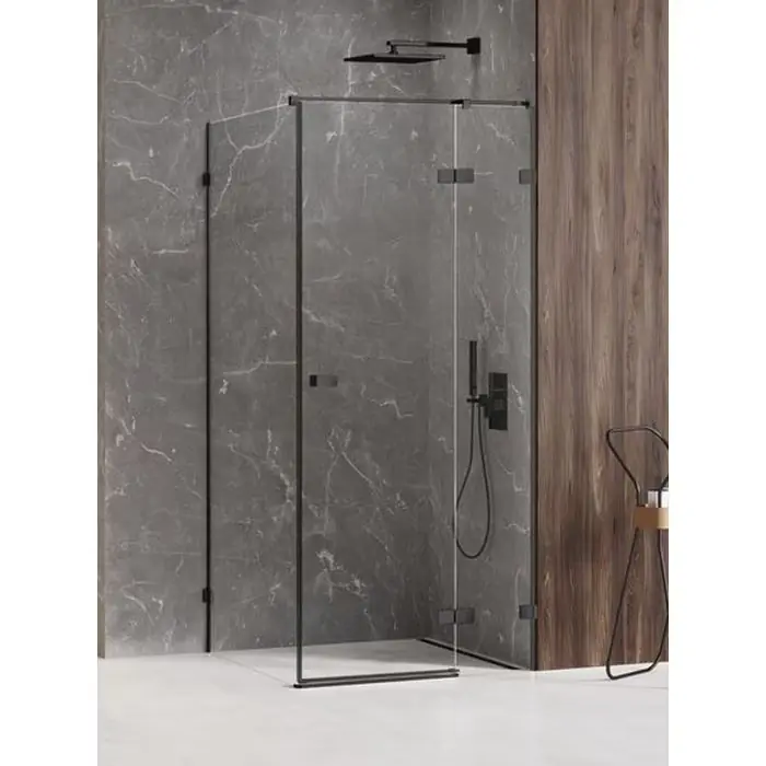 Zostało tylko kilka sztuk | Kabina prysznicowa avexa black 1d prostokątna l 100x90x200 szkło czyste 6mm active shield 2.0 EXK-1588
