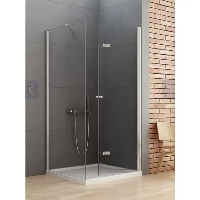 Kabina prysznicowa new soleo 1d prostokątna p 100x120x195 szkło czyste 6mm active shield 2.0 - składane D-0154A/D-0151B | Klienci polecają