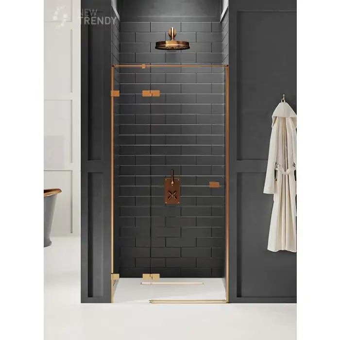 Bestseller | Drzwi wnękowe avexa copper 1d l 100x200 szkło czyste 6mm active shield 2.0 EXK-3535
