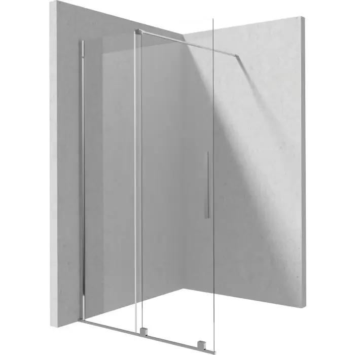Walk-in przesuwny prizma chrom 100x195 cm KTJ 030R | Właśnie dodano