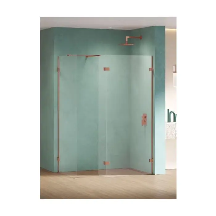 Bardzo popularny produkt - Nz4 kabina prysznicowa eventa copper shine ścianka u 110x200 szkło czyste 8mm active shield 2.0 EXK-6549