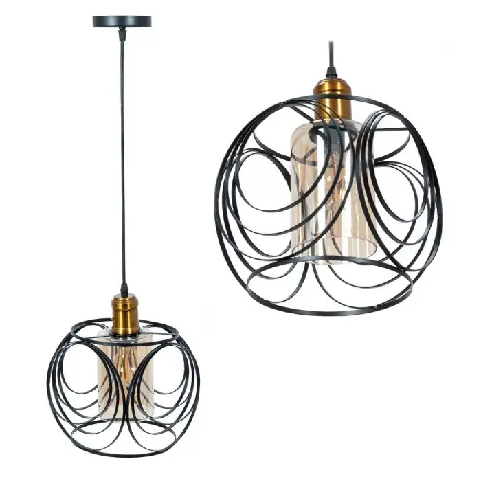 Lampa app1127-1cp black/gold/amber OSW-40001 | Kup teraz
