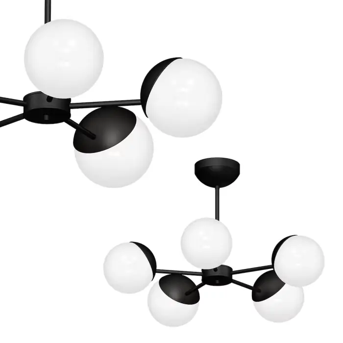 żyrandol sfera black 5xe14 MLP8866 | Kup dziś