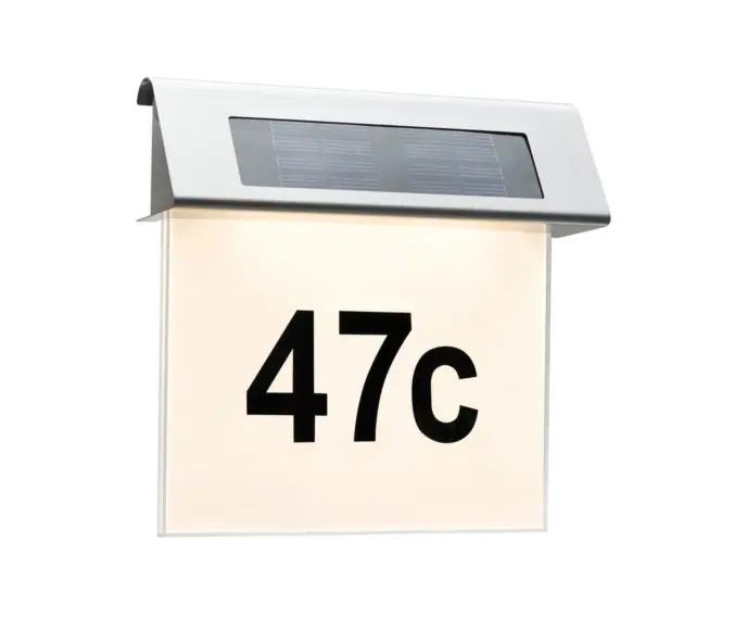 Solar LED podświetlenie nr domu IP44 0,2W Paulmann PL93765 | Nowość w sprzedaży