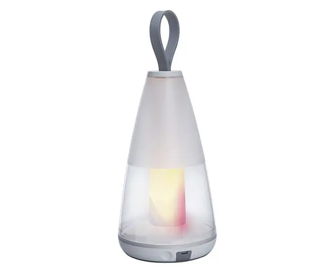 Sprawdzony wybór | Lampa zewnętrzna przenośna na taras PEPPER biały Lutec 8500102331