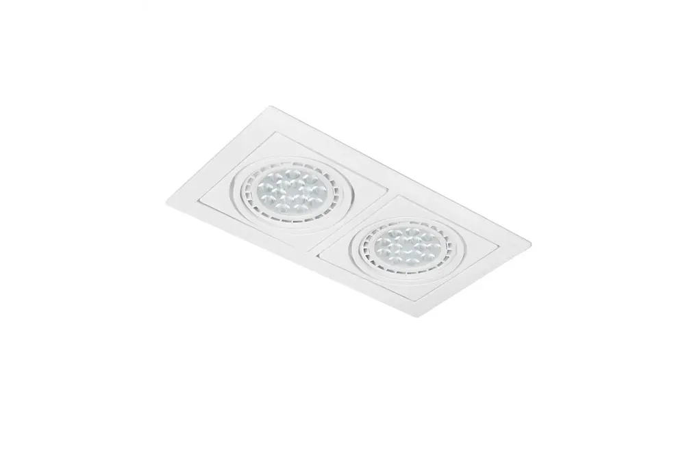 Bestseller - Oprawa do wbudowania biała metalowa 2-punktowa AZ3528 z serii Verdi - Azzardo