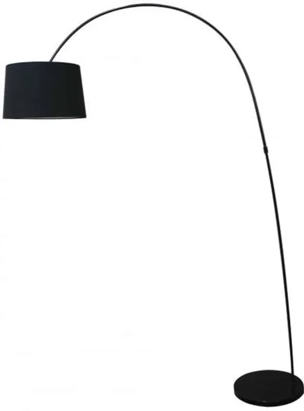Bezpieczne zakupy | Lampa podłogowa czarna metalowa z tkaniną AZ0002 z serii ARIANA - Azzardo