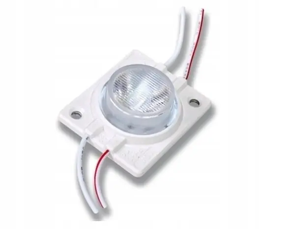 Jakość premium | MODUŁ 1XLED SOCZEWKA 2,4W BIAŁY ZIMNY IP67 12V