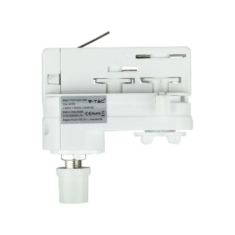 Adaptor szynoprzewodu V-TAC szynoprzewód 3F 3 fazowy biały | Świetna oferta