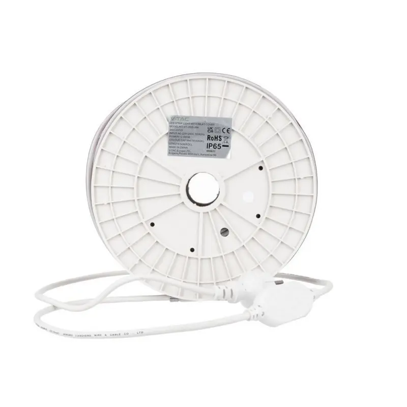 Zniżka - Taśma LED 230V V-TAC bezpunktowa COB 286LED/m 12,5W/m rolka 50mb VT-2025 286-50M 3000K 1100lm