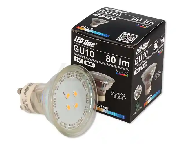Żarówka LED SMD GU10 1W 220-260V biała ciepła 2700K - Cena fabryczna