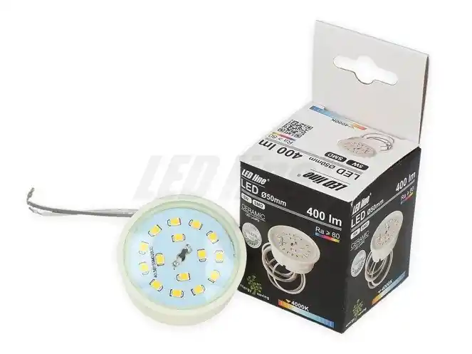 Superoferta | Żarówka LED line SMD 220-260V AC 5W 400lm BC 50mm biała dzienna 4000K