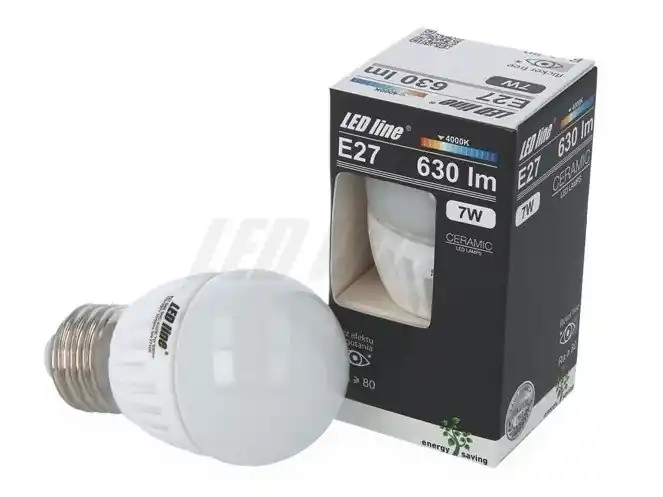 Żarówka LED line E27 SMD 170~250V AC 7W 630lm 4000K biała dzienna - Produkt premium