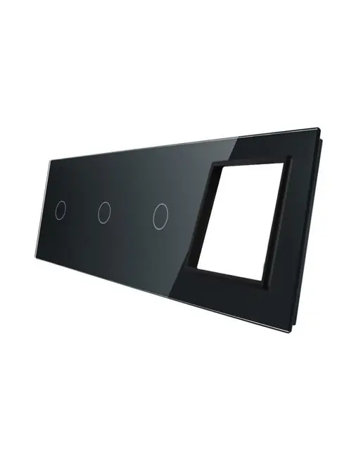 Ostatnie dni promocji - Panel szklany 70111G-62 Czarny Livolo