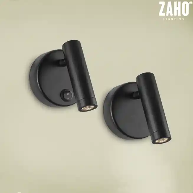 Kinkiet RID WL2 z włącznikiem Zaho Lighting - Końcówka serii