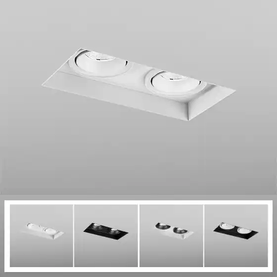 Hit sprzedażowy | SQUARES next 50x2 LED trimless wpuszczany AQform