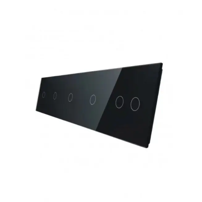 Oferta promocyjna - Sześcioprzyciskowy czarny panel szklany 7011112-62 LIVOLO