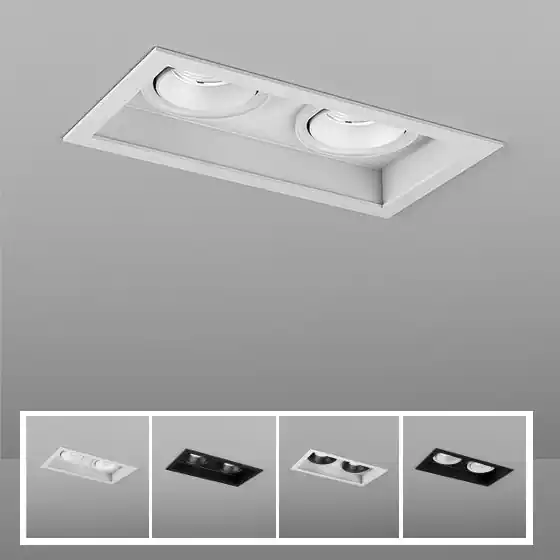Zostało tylko kilka sztuk | SQUARES next 50x2 LED M930 59° wpuszczany AQform