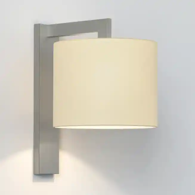 Oferta kończy się wkrótce | Kinkiet Ravello Wall matowy nikiel z szarym kloszem Ravello 200 Shade Astro Lighting